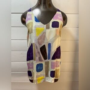 THE PODOLLS – 100% Silk Printed Halter Top (M)